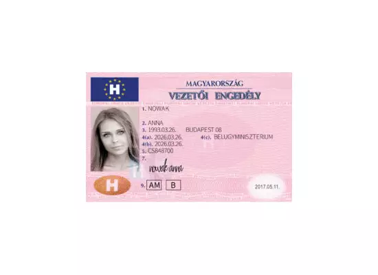 Hungarian driver license online